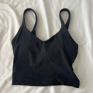black lululemon align tank